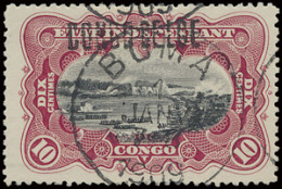 N° 31 B2 '10c Carmine' With Brussels Overprint 'Congo Belge Type B2' On I.2+A.4 Plate, Cancelled First Day Boma 1 Jan 19 - Autres & Non Classés