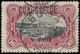 N° 31 B2 '10c Carmine' With Brussels Overprint 'Congo Belge Type B2' On I.2+A.4 Plate, Cancelled First Day Boma 1 Jan 19 - Otros & Sin Clasificación