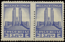 * N° 222-Cu '2,75 Fr Blue' Partially Imperforate Between The Stamps, Very Impressive, VF. - Otros & Sin Clasificación