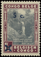 ** N° 226-V 5c. On 1,50fr. - National Park Overprinted Issue, With Variety Small Lake, MNH, Vf - Other & Unclassified