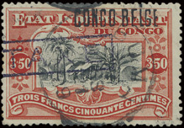 TX 14 3,50fr Vermilion With Local Overprint CONGO BELGE Type L3, With Boxed TAXES Cancelled Boma 1909, Scarce With Certi - Other & Unclassified