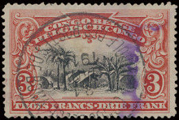 N° 61 3fr. Red - Bilingual 1910, Cancelled CONTRÔLE DES POSTES DE BOMA In Black, Vf/f - Other & Unclassified