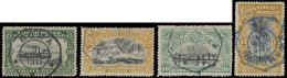 1898/1928, Accumulation Of 18 Stamps Cancelled By Telgraphic Cancels Such As Kinshasa, Yumbi, Matadi, Boma, Tumba, Coqui - Otros & Sin Clasificación