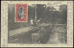 1912 Picture Postcard Franked With OBP N° 55 10c. Carmine, Bilingual 1910 Mols Issue, Sent From Boma To St.-Pauwels/Belg - Other & Unclassified