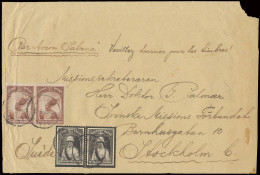 1935 Airmail Cover (large) Franked With OBP N° 173, 177 (4x) And 184 (20x), Sent From Matadi May 29, 1935 To Stockholm/S - Altri & Non Classificati