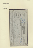 1944 Government Telegram From Territoire Bayakas, Via Popokabakanaar Leopoldville On 16.3.44, Historically Interesting C - Other & Unclassified
