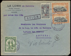 1935 PAR AVION JUBA (sender Request), Airmail Cover, Franked On Front With OBP N° 164, 172, PA 1 (2x) And On Reverse Wit - Other & Unclassified