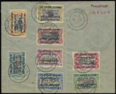 1915 N° 28B/35B Bilingual 1915 With E.A.A.O.B. Overprint, Full Set, Cancelled CTO Kigoma September 18, 1917 On German En - Other & Unclassified