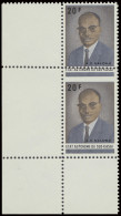 ** N° 28-Cu 20fr. A.D. Kalonji Issue In Vertical Pair With Misplaced Perforation (too Much Upwards), MNH, Scarce In Perf - South-Kasaï