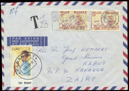 1983 Cover From Poperinge In 1983 To Katanga/Zaire - Underfranked, T 1/20 OBP N° 1119 Used As Postage Due Cancelled In K - Altri & Non Classificati