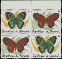 ** N° 605/27 Butterflies, Composed In Block Of 4, So 2x The Series, Beautiful, Vf (OBP €770) - Otros & Sin Clasificación