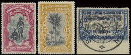 */(*)/0 1886/1963, Belg. Congo, Ruanda-Urundi, Katanga, Small Accumulation On Stock Pages/ Cards, Incl. Cancels, FDC, Ai - Autres & Non Classés