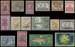 **/*/0 1887/1969 Collection In Prinet Album, With Belgian Congo 106/17 **, 135/49 **, Goutte De Lait **, Zoo **, 214/24  - Autres & Non Classés