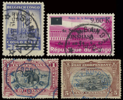 **/*/0 1894/1980 Collection In Red Stockbook Of Belgian Congo, Rep. Dem. Congo, Katanga Free State, Ruanda Urundi, Rep.  - Sonstige & Ohne Zuordnung