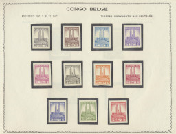 * 1941/1942 Belg. Congo And Ruanda Urundi, Small Collection In Special Album, F/VF. - Other & Unclassified