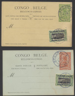 Lot Of 1 Cover + 11 Postal Stationery (6 Of Belgian Congo And 5 Of Ruanda Urundi), Mint, Used, C.T.O., Mixed Quality, Vf - Other & Unclassified