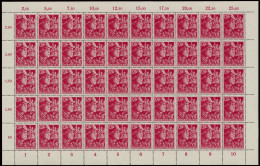 ** N° 909/10 '1945 SA En SS' (volledige Vellen Van 50), Enkele Onbeduidende Gomoneffenheden Maar ZEER ZELDZAAM (Mi € 4.5 - Autres & Non Classés