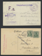 1880/1923 Doosje Met 50 PWST En Brieven, Oude Duitse Staten, Veldpost, Censuur, Inflatie, Etc., Zm/m - Collections