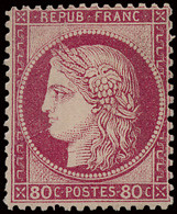 ** N° 57 80c. Rose Met Volle Originele Gom Zonder Scharnierspoor, Zeer Fris Pracht Ex. Met Fotocertificaat, Zm (Yv. ++€1 - 1871-1875 Ceres