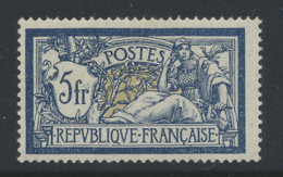 * N° 123 Type Merson - 5fr. Bleu Et Chamois, Zeer Licht Scharnierspoor, Bijna **, Zm (Yv. €100) - Sonstige & Ohne Zuordnung