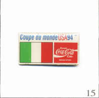 Pin's Sport - Football / Coupe Du Monde 1994 USA - Italie - Sponsor Coca-Cola. Non Est. Epoxy. T994-15 - Calcio