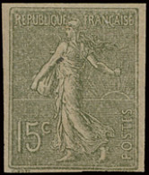 N° 130g 15c. Vert-gris, Semeuse Lignée, Ongetand, Zm (Yv. €425) - Otros & Sin Clasificación