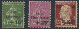 ** N° 253/55 Caisse D'Amortissement, Volledige Serie 1929, Zm (Yv. €275) - Autres & Non Classés