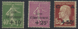 ** N° 253/55 Caisse D'Amortissement, Volledige Serie 1929, Zm (Yv. €275) - Other & Unclassified