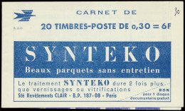 ** N° 1354B-C1 Type Blason De Paris - 0,30fr., Boekje Van Van 20 Zegels, Serie S6.65, Zm (Yv. €130) - Otros & Sin Clasificación