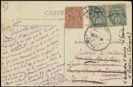 1904 Zichtkaart Gefrankeerd Met Yv. N° 111 (2x) Verstuurd Uit Lille/France 23/11/1904 Naar Een Zeeman Aan Boord Van Goel - Sonstige & Ohne Zuordnung
