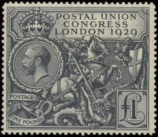 * N° 438 £1 Black - Ninth UPU Congress London 1929, Vf (S.G. £750) - Other & Unclassified
