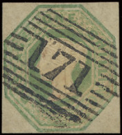 N° 55 '1847 One Shilling Green' VF Four Margins (SG £ 1.000) - Other & Unclassified