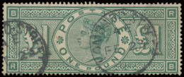 N° 212 (S.G.) 1883 - £1 Green, Vf (S.G. £800) - Other & Unclassified