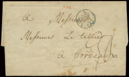 1781 Mooie Brief Uit London Naar Bordeaux Op 28.06.1781 En Blauwe D’Angleterre Bruxelles (cirkel, Sier) Stempel In Gebru - Otros & Sin Clasificación