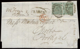 1873 Very Nice Cover From London To Horta (Azores) Bearing Pair Of S.G. 117, One Shilling Plate 8, Interesting Destinati - Other & Unclassified