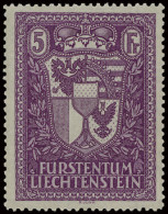 ** N° 128 5fr. Lilas - Exposition De Vaduz, Zm (Yv. €800) - Autres & Non Classés