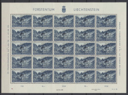 ** Dienst N° 22/27 1937 Reeks Met Dienstopdruk In Volledige Vellen Van 25 (alle 2x), Zm (Yv. +€2.000) - Otros & Sin Clasificación