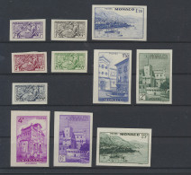 ** N° 275/80 En 371/75 '1946/1951 Zichten En Prins Te Paard, Ongetand' Zm (Yv € 115) - Sonstige & Ohne Zuordnung