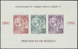 ** BF 53a '1991 Centenaire, Ongetand' (3x), Zm (Yv € 615) - Otros & Sin Clasificación