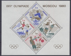 ** BS 11 (Yv.) 1980 - Olympiade Moscou, Zm (Yv. €300) - Otros & Sin Clasificación