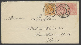 1900 Brief Van Amsterdam Naar Parijs Met Bontkraag-frankering W.o. 3c. Oranje (schaars Op Dergelijke Brief), M - Sonstige & Ohne Zuordnung