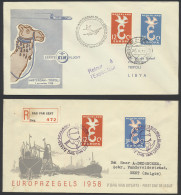 1958 Negen Poststukken Met Europa CEPT 1958 Reeks, Zm - Other & Unclassified