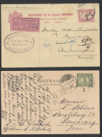 1876/1943, 26 Poststukken Indië, Curaçao En Suriname, Bijna Alle Verstuurd Naar België, Zm/m/ntz - Other & Unclassified