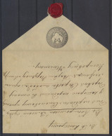 1848 Postwaardestuk (envelop) 10 En 1kop. Zwart (Mi. U4a) Geadresseerd Naar Kostroma, Certificaat BPSB, Zm - Altri & Non Classificati
