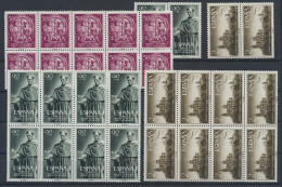 ** N° 835/37 '1953 Universiteit Salamanca' (10 Reeksen), W.v. 1x 90c Met Plaatfout 'witte Vlek' Zm (Yv € 320) - Otros & Sin Clasificación