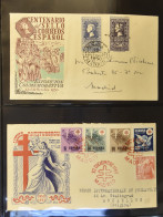 FDC 1948/2004 Verzameling FDC's In 13 Leuchtturm Albums Met Betere Enveloppen W.o. Velasquez Blokken, Zm - Other & Unclassified