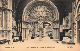 PHOTOGRAPHIE - Portail De L'Eglise De Vézélay - Carte Postale Ancienne - Photographie