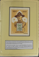 Scoutisme, Mooie Verzameling In Dikke Ordner V.a. 1937 Met Fotokaarten, Post(waarde)stukken, Veel Informatie Toegevoegd, - Non Classés