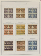 (*) 1922/1925 Verzameling Precancels, Alle Op Beroemde Personen 1922/25 In Blokken Van 4 (480 Blokken) In Ringband, Cata - Other & Unclassified