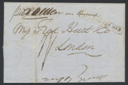 1850 Brief Uit Buenos Airos Via Antwerpen Naar London Op 10.09.1850 Met O.a. Rode Omkaderde Stempel Pays D’Outre Mer, De - Otros & Sin Clasificación